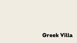 Color swatch of greek villa