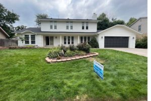 photo of exterior painted sw alabaster