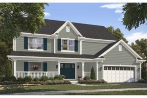 simulated image from sherwin williams color visualizer of exterior w/evergreen fog color scheme