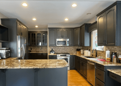 kitchen cabinets painted irone ore